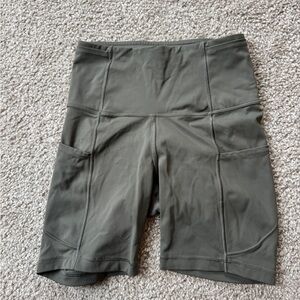 Lululemon Athletica fast and free 6” high waist Bike Shorts